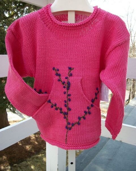 Childrens Cotton Pouch Pocket Pullover