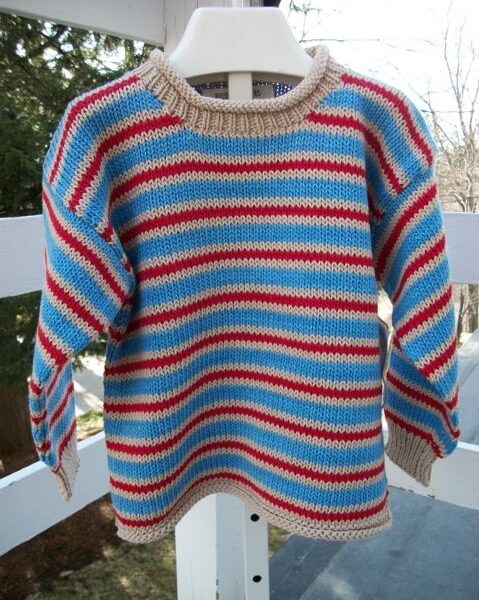 Custom Order Cotton Striped Pullover