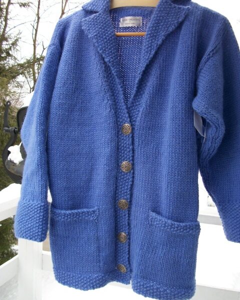 Custom Order Icelandic wool v-neck cardigan