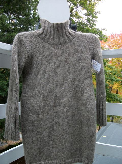 turtleneck wool tunic