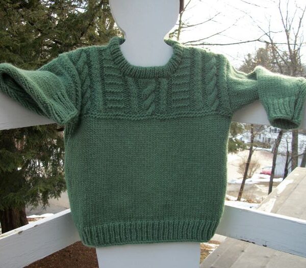 Icelandic wool cabled crew neck pullover