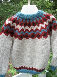 Child's yoke design pullover