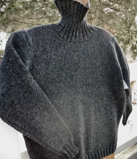 Men's Mid Weight Wool Turtleneck Pullover