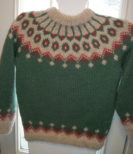 Icelandic Wool yoke design pullover
